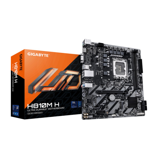 TARJETA MADRE GIGABYTE H810M K GEN5 / SOCKET LGA1851 / DDR5 X2 / MICRO ATX / GAMA BASICA