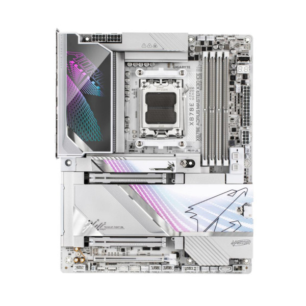 TARJETA MADRE GIGABYTE X870E A MASTER X ICE / SOCKET AM5 / DDR5 X4 / WIFI 7 / ATX / GAMA ALTA