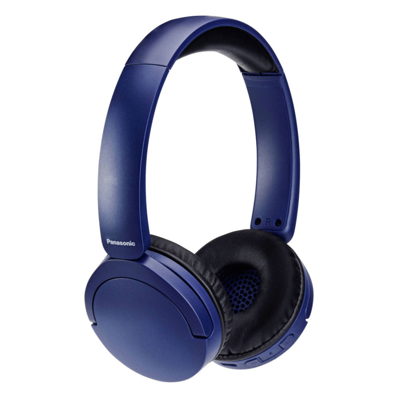 AUDIFONOS BLUETOOTH TIPO DIADEMA (ON-EAR) PANASONIC RB-HF630BE-A, COLOR AZUL, FUNCION MANOS LIBRES/MICROFONO, 72 HORAS BATERIA,