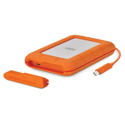 DISCO DURO EXTERNO LACIE RUGGED MINI 2TB 2.5 PORTATIL USB 3.0 NARANJA-PLATA WINDOWS MAC CONTRAGOLPES AGUA Y POLVO LAC9000298