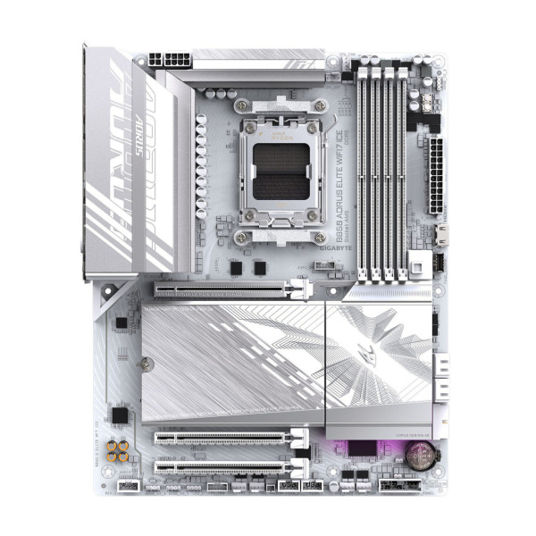 TARJETA MADRE GIGABYTE B850 A ELITE WF7 ICE / SOCKET AMD AM5 / DDR5 8200 MT/S / WIFI 7 / BT 5.4 / ATX / GAMER