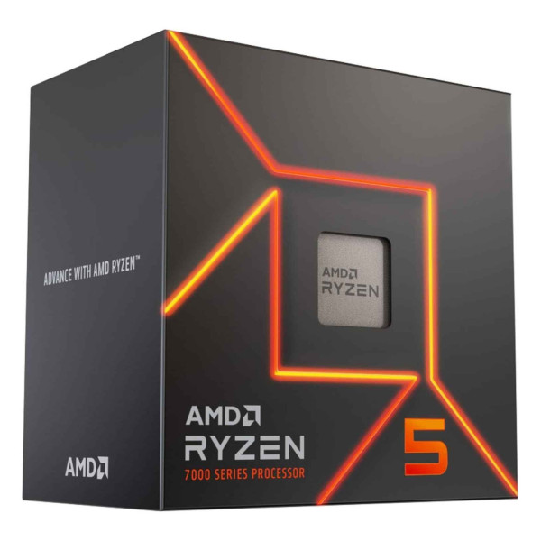 PROCESADOR AMD RYZEN 5 7600 S-AM5 7A GEN / 3.8 - 5.1 GHZ / CACHE 32MB / 6 NUCLEOS / CON GRAFICOS RADEON / CON 100-100001015BOX