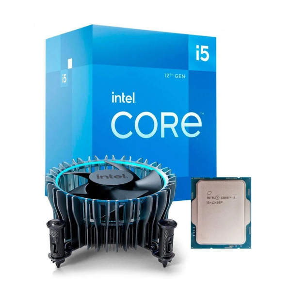PROCESADOR INTEL CORE I5-12400F S-1700 12A GEN /2.5 - 4.4 GHZ /CACHE 18MB /6 CORES /SIN GRAFICOS /CON DISIPADOR BX8071512400F