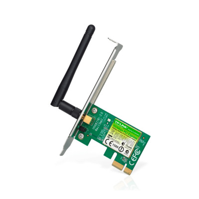 TARJETA DE RED TP-LINK TL-WN781ND PCI EXPRESS X1 INALAMBRICA 150MBPS ANTENA DESMONTABLE 2DBI INCLUYE BRACKET BAJO PERFIL