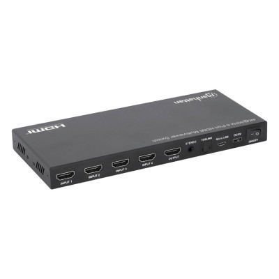 SWITCH/MANHATTAN/208406/SWITCH MULTIVIEWER HDMI DE 4 PUERTOS 4K