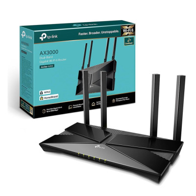 ROUTER TP-LINK ARCHER AX53 AX3000 GIGABIT WIFI 6 DUAL BAND 2402 MBPS 4X4 - 1 WAN GBE 4 LAN GBE