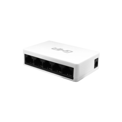 SWITCH GHIA 5 PUERTOS RJ45 10/100 MBPS NO ADMINISTRABLE AUTO MDI/MDIX HALF FULL DUPLEX GNW-S1