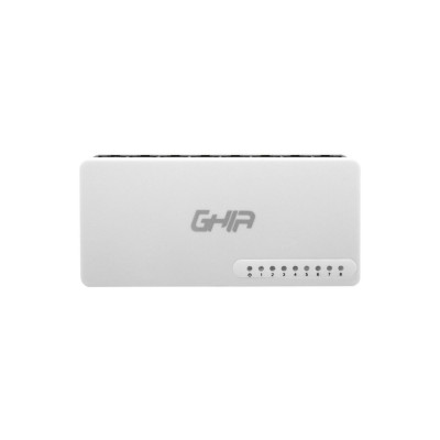 SWITCH GHIA 8 PUERTOS RJ45 10/100 MBPS NO ADMINISTRABLE AUTO MDI/MDIX HALF FULL DUPLEX GNW-S2
