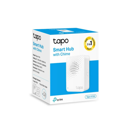 HUB TP-LINK TAPO H100 HUB INTELIGENTE CON ALARMA HASTA 64 DISPOSITIVOS TIMBRE INTELIGENTE ALARMA INTELIGENTE CONEXIONES A LARGO