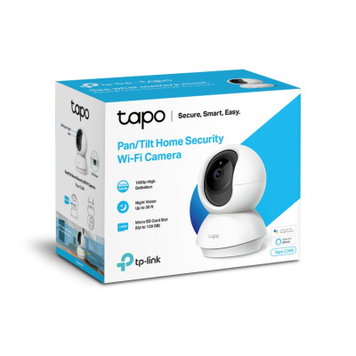CAMARA IP TP-LINK TAPO C200 WIFI PT 2MP 1080P VISION NOCTURNA DETECCION DE MOVIMIENTO MICROSD 128GB EQUIVALE 16 DIAS ALARMA