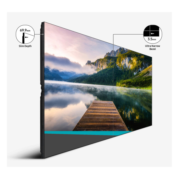 MONITOR SEÑALIZACION DIGITAL SAMSUNG 55 VM55B-U FULL HD, VIDEOWALL, 500 NITS, 3.5MM, 24/7 LH55VMBUBGBXGO