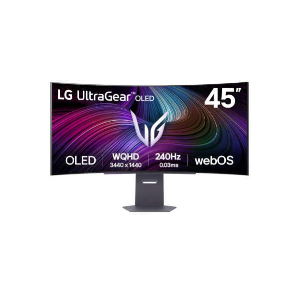 MONITOR PC LG 45GX90SA-B GAMING CURVO ULTRAGEAR OLED 45PULG,240HZ,3440X1440,21:9,800R,TR 0.03MS(GTG),275CD/M2,1500000:1,DCI-P3
