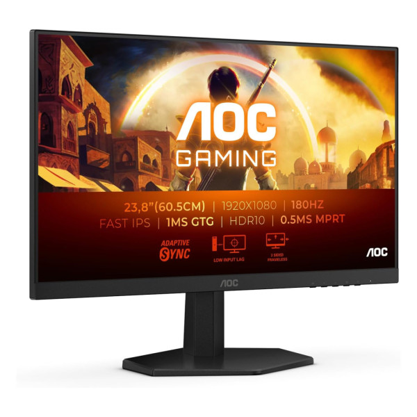 MONITOR GAMER AOC 24G42HE / PANEL IPS / 23.8 PULGADAS / HDMI / DP/ ASPECTO 16 9 / TR 1MS / G-SYNC / FLICKER FREE / 200HZ /