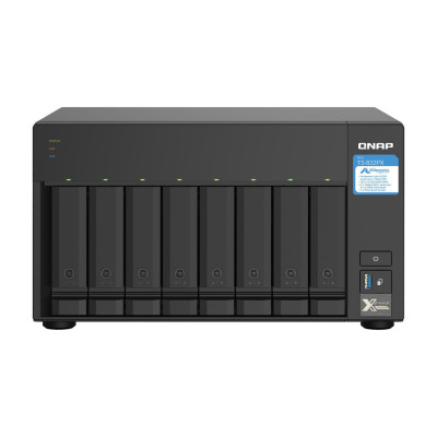 NAS QNAP TS-832PX-4G/ 8 BAHIAS SATA HDD DE 3,5/ NUCLEO CUADRUPLE 1.7GHZ/4GB DDR4 SODIMM AMPLIABLE A 16GB/2 PTO TS-832PX-4G-US
