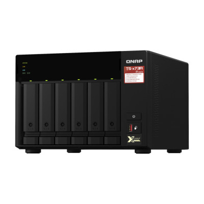 NAS QNAP TS-673A-8G /6 BAHIAS /NCLEO CUADRUPLE 2.2GHZ/8GB DDR4 AMPLIABLES A 64 GB/LAN 2,5GBE X2/USB 3.2 X2/HOT TS-673A-8G-US