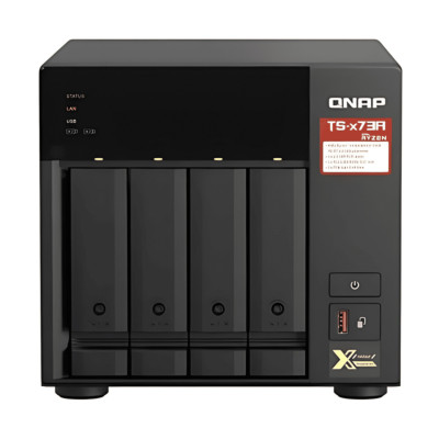 NAS QNAP TS-473A-8G/ 4 BAHIAS NUCLEO CUADRUPLE HASTA 2.7 GHZ AMD RYZEN 8GB DDR4 SO-DIMM/2 PTO 2,5 GBE / 1 PTO TS-473A-8G-US
