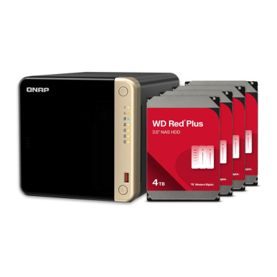 QNAP TS-464 4-BAY HIGH-PERFORMANCE DESKTOP NAS. INTEL 4C/4T PROCESSOR, BURST UP TO 2.9GHZ WITH 8GB DDR4 RAM, 2 X TS-464-8G-US