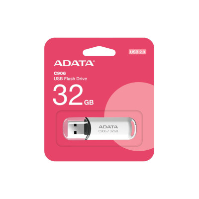 Memoria ADATA 32GB USB 2.0 C906 blanco AC906-32G-RWH