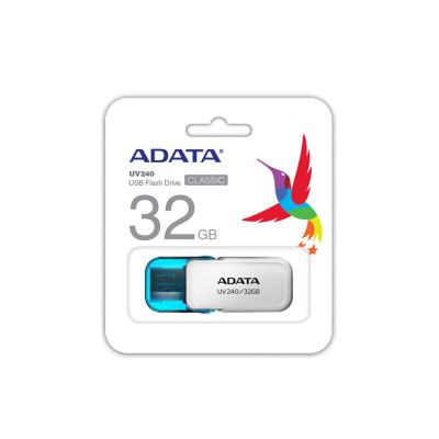 Memoria ADATA 32GB USB 2.0 UV240 blanco AUV240-32G-RWH