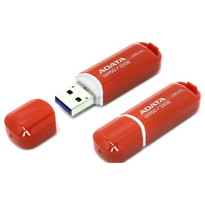 Memoria ADATA 32GB USB 3.2 UV150 rojo AUV150-32G-RRD