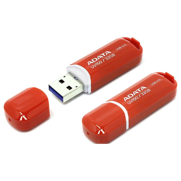 Memoria ADATA 32GB USB 3.2 UV150 rojo AUV150-32G-RRD