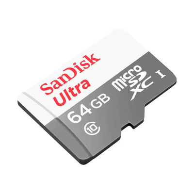 MEMORIA SANDISK MICRO SDXC 64GB ULTRA 100MB/S CLASE 10 C/ADAPTADOR SDSQUNR-064G-GN3MA
