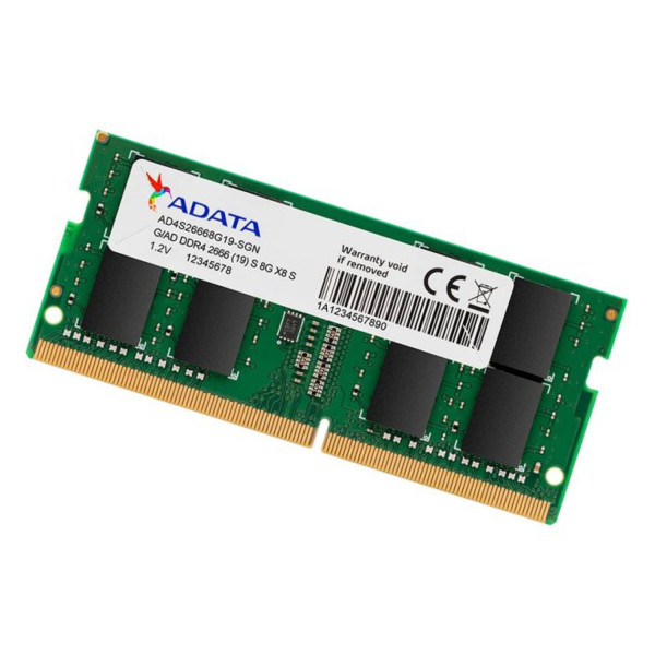 MEMORIA ADATA SODIMM DDR4 8GB PC4-21300 2666MHZ CL19 260PIN 1.2V LAPTOP/AIO/MINI PCS (AD4S26668G19-SGN)