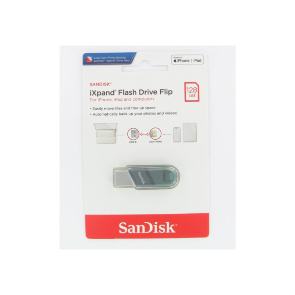 Memoria SanDisk 128GB Ixpand flash drive Flip para iPhone SDIX90N-128G-GN6NE