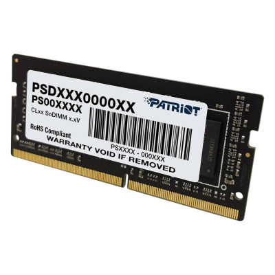 MEMORIA RAM PATRIOT SIGNATURE SODIMM DDR4 16GB 3200MHZ CL22 PC4-25600 288PIN 1.2V LAPTOP AIO MINIPCS PSD416G32002S
