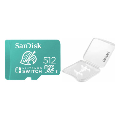 MEMORIA SANDISK MICRO SDXC 512GB NINTENDO SWITCH 100MB/S 4K U3 V30 SDSQXAO-512G-GNCZ SDSQXAO-512G-GNCZN