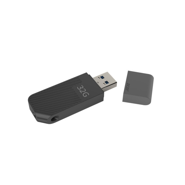 MEMORIA USB ACER UP300 32GB 3.2 LECT. 100MB/S ESCRIT. 30MB/S COLOR NEGRO BL.9BWWA.525
