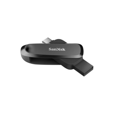 MEMORIA SANDISK 64GB USB 3.2 GEN1 PHONE DRIVE PARA ANDROID TIPO-C/TIPO A NEGRO GIRATORIA SDDDC6-064G-G46