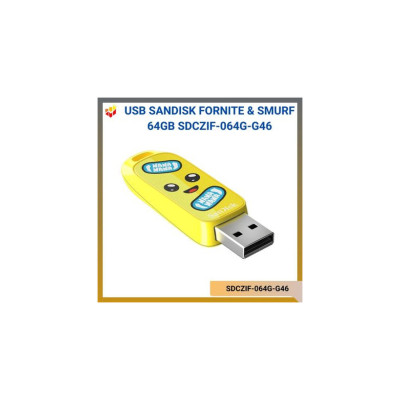 MEMORIA SANDISK 64GB USB 3.2 FORTNITE DRIVE EDICION BANANO SDCZIF-064G-G46