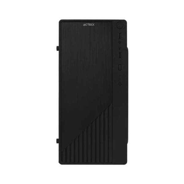 GABINETE ACTECK KIOTO GC220 / MICRO ATX SLIM / MICRO ATX, MINI ITX / FUENTE 500W / PANEL ACRILICO, METAL / NEGRO / AC-933063