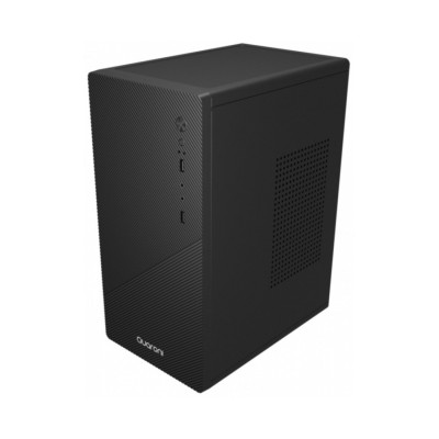 GABINETE MICRO TORRE QUARONI MICRO ATX, MINI ITX / 2USB 2.0 / FRONT ZIGZAG/ FUENTE 500 W/1 VENTILADOR INCLUIDO/NEGRO QCMT-10