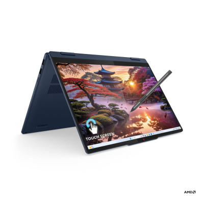 LAPTOP LENOVO IDEAPAD 5 2 EN 1 14AKP10/RYZEN AI 7 350 2.0 GHZ/16GB/512GB SSD/14 WUXGA TOUCH/360/TECLADO 83KT002TLM
