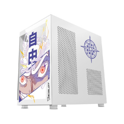 GABINETE OCELOT GAMING WHITE STORM 5/M-ATX, ITX / PANEL LATERAL Y FRONTAL DE CRISTAL TEMPLADO / INCLUYE 3 VENTILADORES /