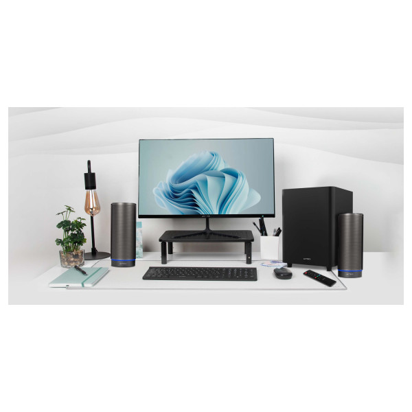 BOCINAS ACTECK DYNAMIC EXACT X BS660 / INALAMBRICA / BLUETOOTH AUX USB / 2 CANALES 50 W RMS / 45HZ- 20KHZ / ILUMINACION LED /