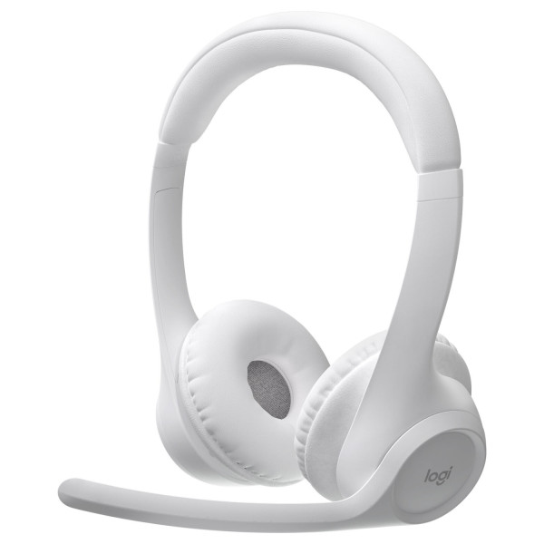 AUDIFONOS DIADEMA LOGITECH ZONE 300 INALAMBRICOS BLUETOOTH RECARGABLE TYPE C BLANCO 981-001416