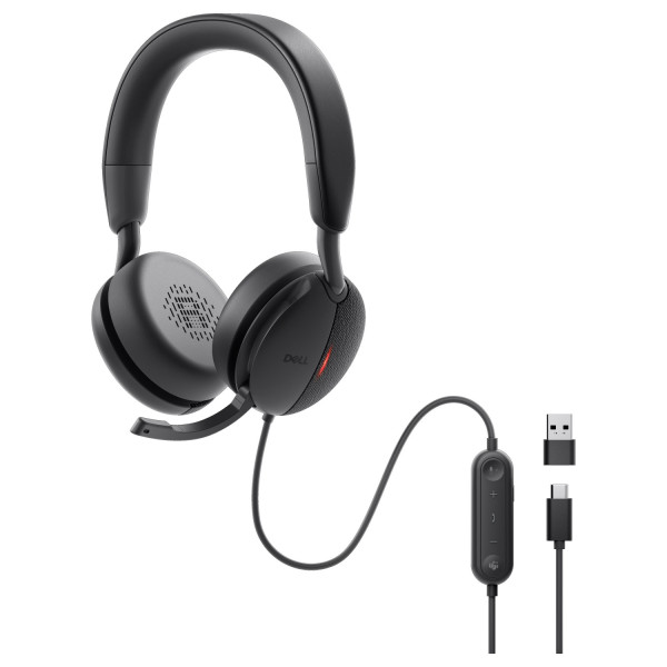 AUDIFONOS DELL WH125 ALAMBRICOS NEGRO | USB-A | 520-BBLL