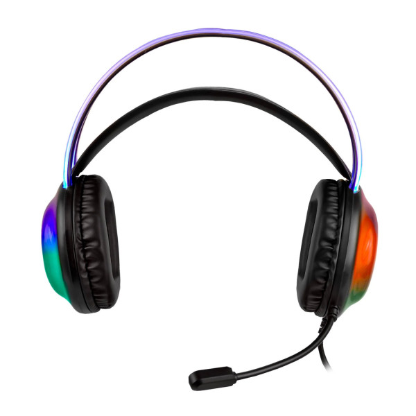 DIADEMA GAMER ALAMBRICA ILUMINACION RGB HELUMO VORTRED V-930730