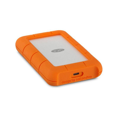 DISCO DURO EXTERNO LACIE RUGGED USB-C 2TB 2.5 PORTATIL USB 3.1 NARANJA-PLATA WINDOWS MAC CONTRAGOLPES AGUA Y POLVO STFR2000800