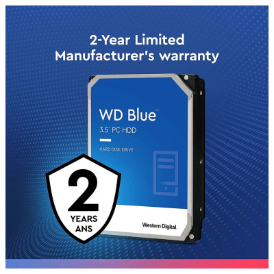 DISCO DURO INTERNO WD BLUE 4TB 3.5 ESCRITORIO SATA3 6GB/S 128MB 5400RPM WINDOWS WD40EZZX