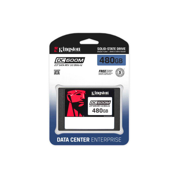 UNIDAD DE ESTADO SOLIDO SSD KINGSTON DC600M 480GB ENTERPRICE SATA 2.5 LECT.560/ESCR.530MBS PARA SERVIDOR SEDC600M/480G