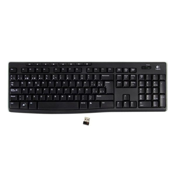 TECLADO LOGITECH K270 MULTIMEDIA RECEPTOR USB UNIFYING (ESPAÑOL) NEGRO 920-004426