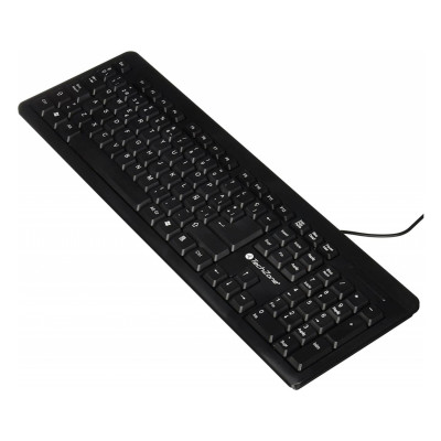 TECLADO - TECHZONE - TZ16TEC01-ALA - QWERTY - ALAMBRICO USB A - 1.30MTRS - TECLAS 104 - NEGRO