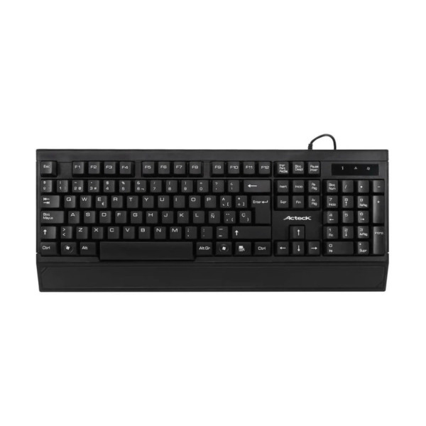 TECLADO ACTECK INSPIRE TA210 / ALAMBRICO USB / ESPAÑOL / 105 TECLAS / WINDOWS / MEMBRANA / NEGRO / AC-928946
