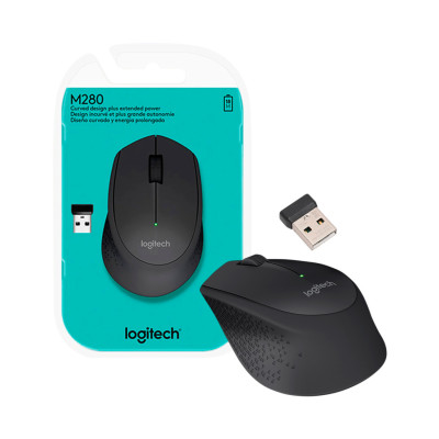 MOUSE LOGITECH M280 OPTICO INALAMBRIO USB RECEPTOR 1000DPI ROJO 910-004286