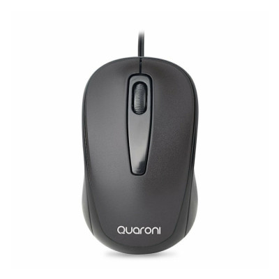 MOUSE OPTICO QUARONI ALAMBRICO COLOR NEGRO 1200 DPI MAQ02N