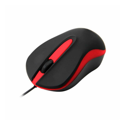 MOUSE OPTICO QUARONI ALAMBRICO COLOR ROJO 1200 DPI MAQ01R